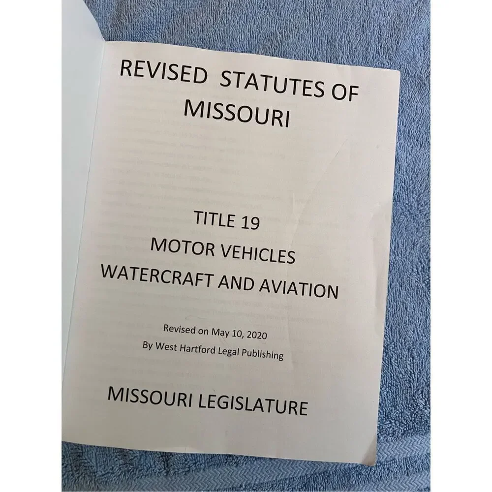 Missouri Legislation Book